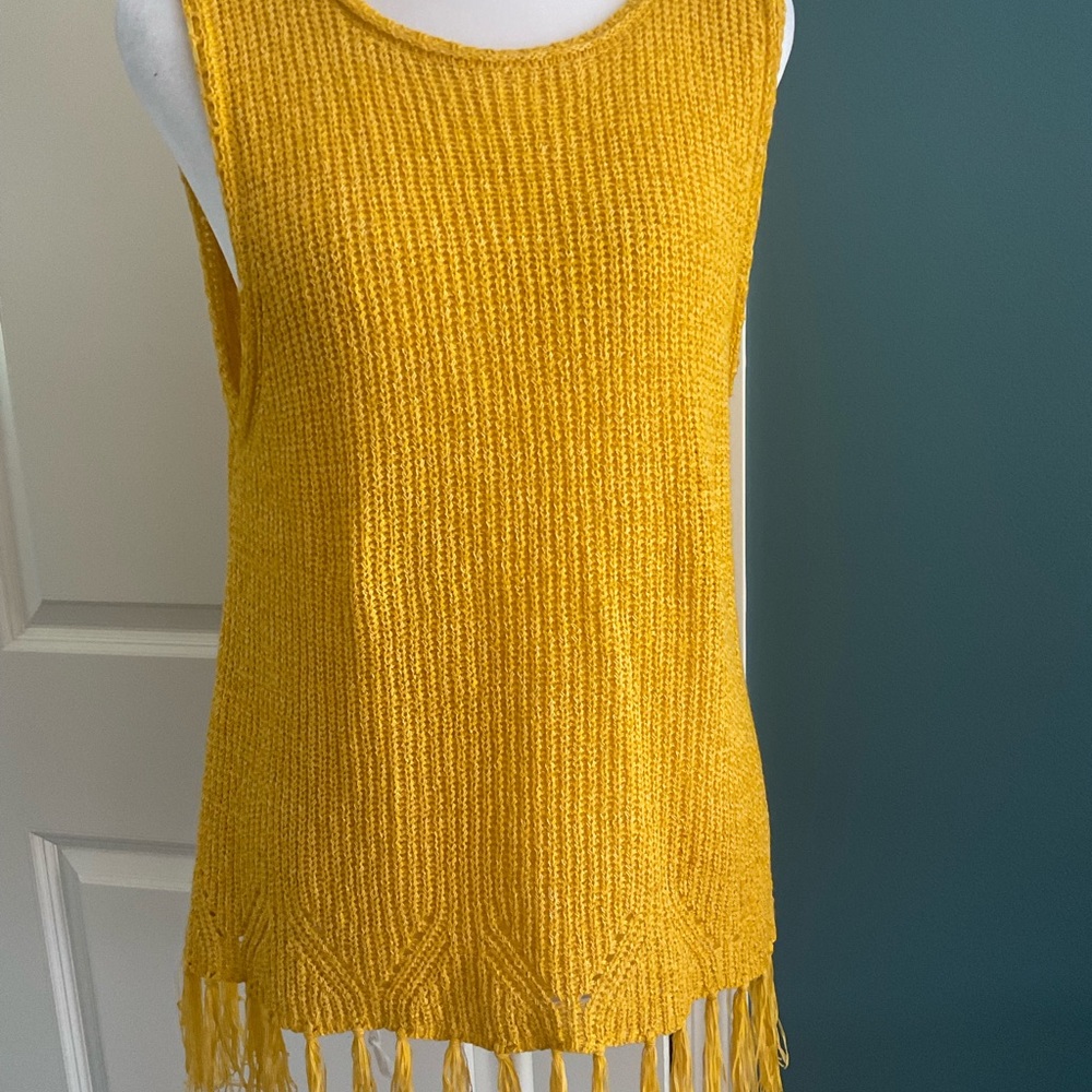 Pepin Anthropologie lightweight summer knit sleeveless top, large, new